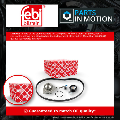 Timing belt water pump kit - belt,